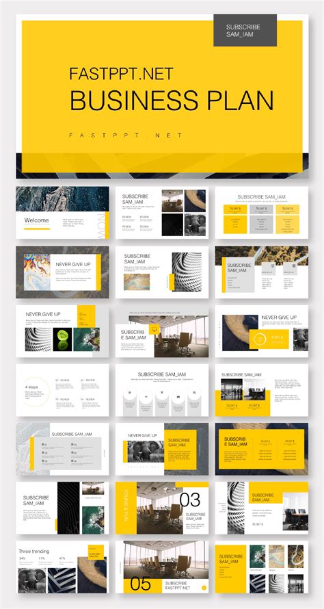 Powerpoint Templates Yellow